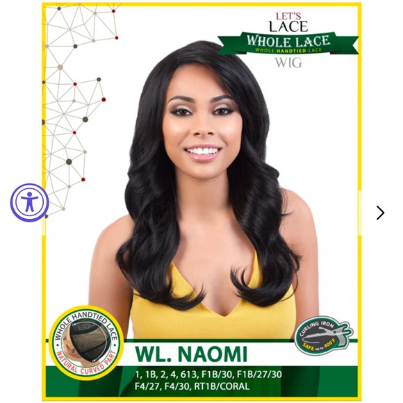 Motown tress Naomi whole lace hand tied wig - Picture 4 of 11